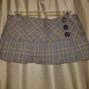 Dess Plaid Mini Skirt
